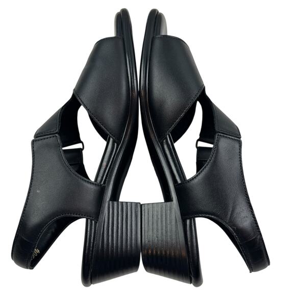 SAS Black Suntimer Comfort Cushioned Support Classy Heeled Sandals Women's 6.5 - Picture 5 of 10